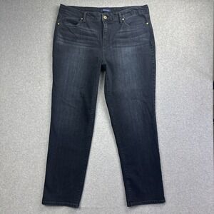 Bandolino Womens Mandie Dark Wash Jeans Size 16